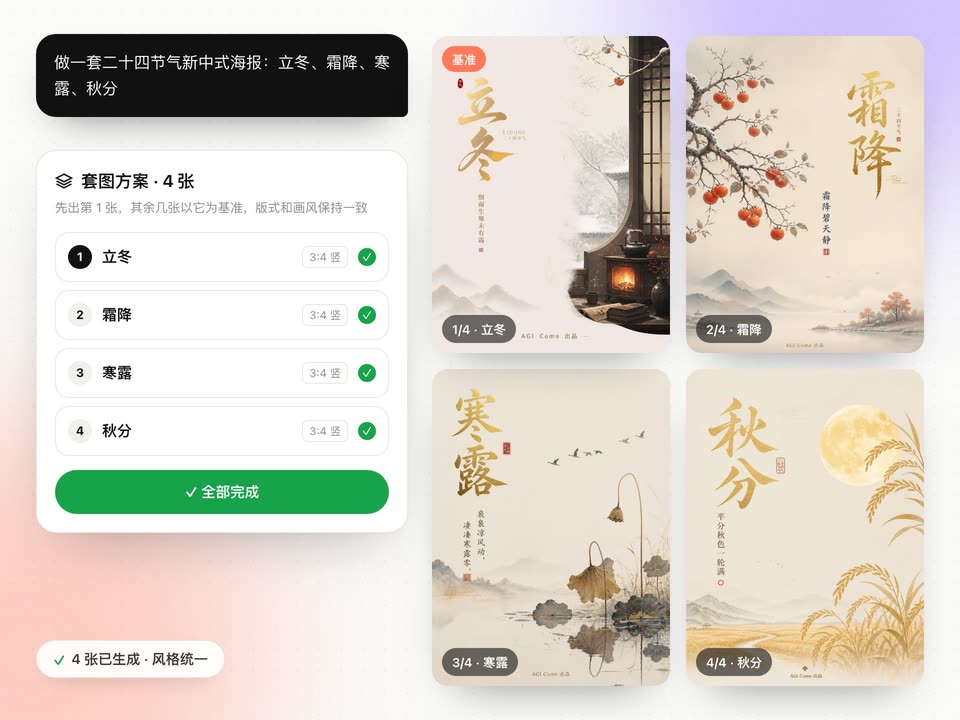 一句话，出一整套